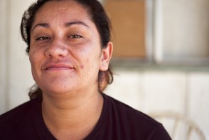 Jessica Ortiz often worries about what to feed her family. (Scott Anger/KQED)