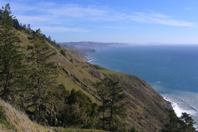 Sonoma County coastline, as seen from Highway 1 north of Jenner. (Dan Brekke/KQED)