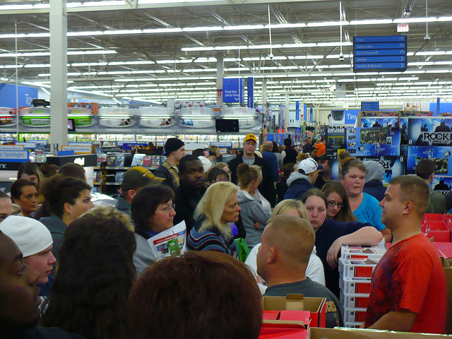 Black Friday at Walmart. (laurieofindy / Flickr)