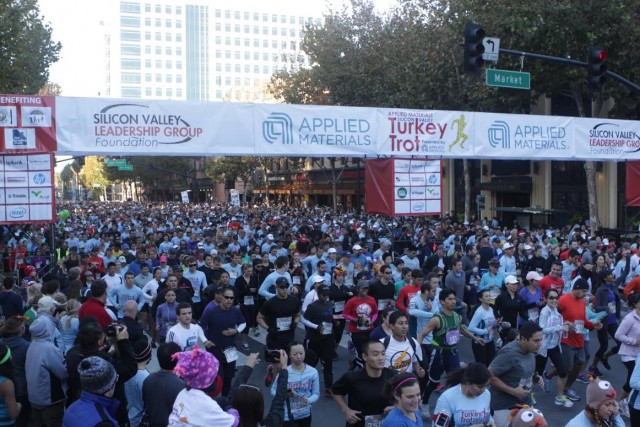 Last year's Silicon Valley Turkey Trot (Colin Buckner/Silicon Valley Leadership Group). 