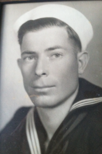 Frank Hanley early in his U.S. Navy service.