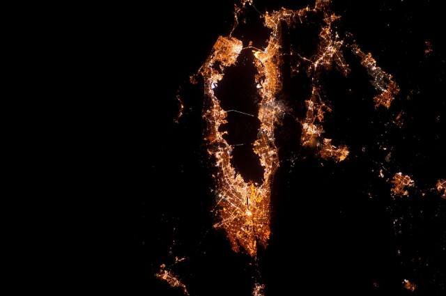 The San Francisco Bay Area, in an International Space Station image. (NASA/European Space Agency)