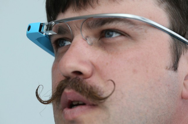 Google engineer Ian McKellar wears Google Glass. (Justin Sullivan/Getty Images)
