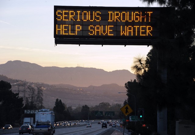 A highway sign in the Los Angeles suburb of Glendale. (Robyn Beck/AFP-Getty Images)