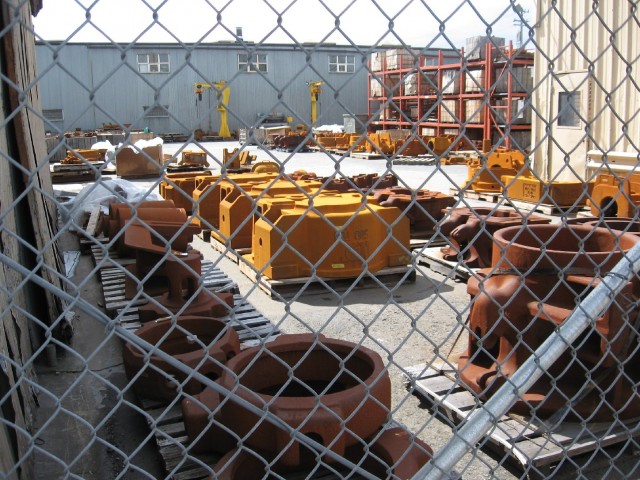 Pacific Steel has made castings like these in Berkeley since 1934. (Peter Jon Shuler/KQED)