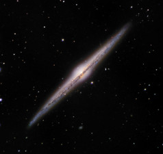 A spiral galaxy in Coma Berenices, as photographed by the 14-inch Schmidt-Cassegrain telescope with CCD camera at the Robert Ferguson Observatory. (Courtesy Steve Smith and Cecelia Yarnell)