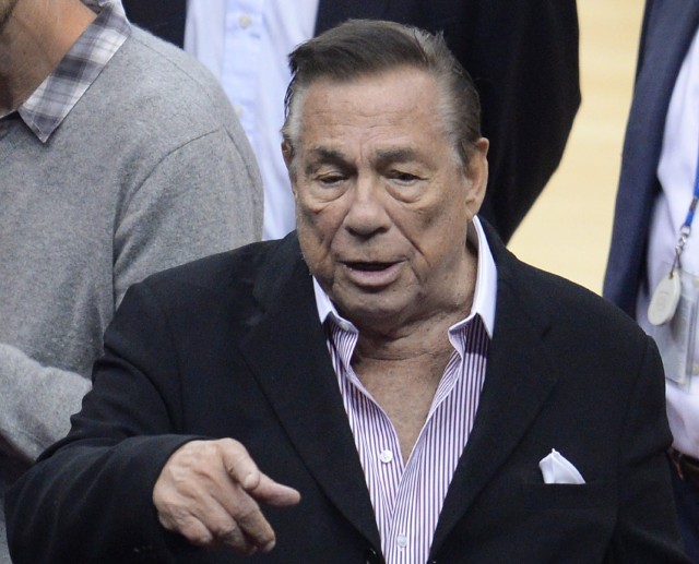 Donald Sterling, owner of Los Angeles Clippers, at a playoff game against the Golden State Warriors last week. (Robyn Beck/AFP-Getty Images)