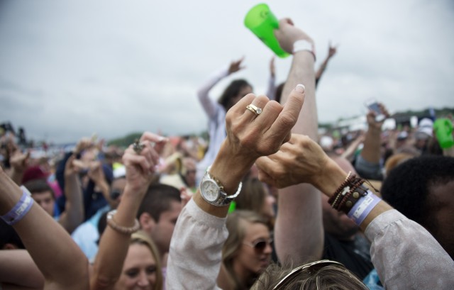 The Preakness infield has long been a big party scene. (Jim Watson/Getty Images)