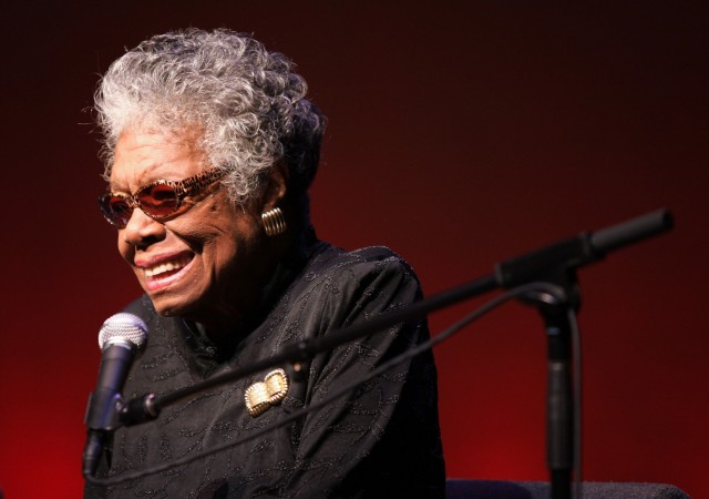 Maya Angelou Visits The Schomburg Center For Research In Black Culture