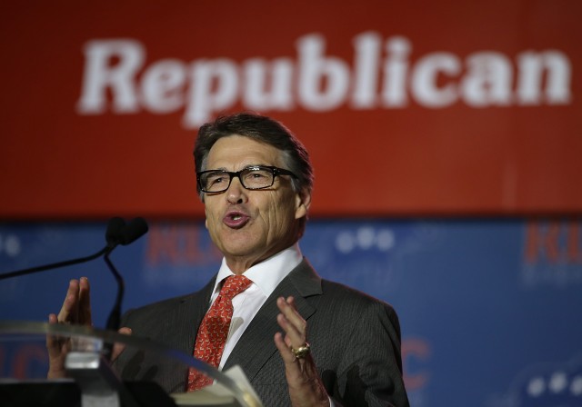 Texas Gov. Rick Perry during a May appearance in New Orleans. (Justin Sullivan/Getty Images)