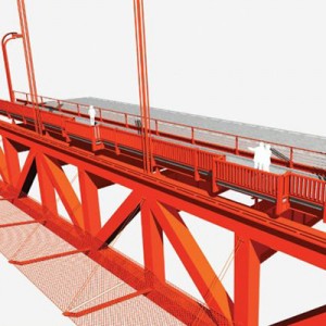 A rendering of the proposed suicide barrier. (Courtesy Golden Gate Bridge District)