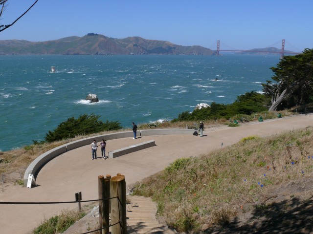 Find great views of the Golden Gate Bridge, Bay and Marin from the Lands End trail. (Ingrid Taylar/Flickr)