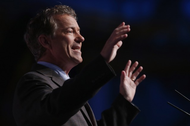 Rand Paul is one of the keynote speakers at the 2014 LincolnLabs Reboot conference in San Francisco this weekend. (Chip Somodevilla/Getty Images)