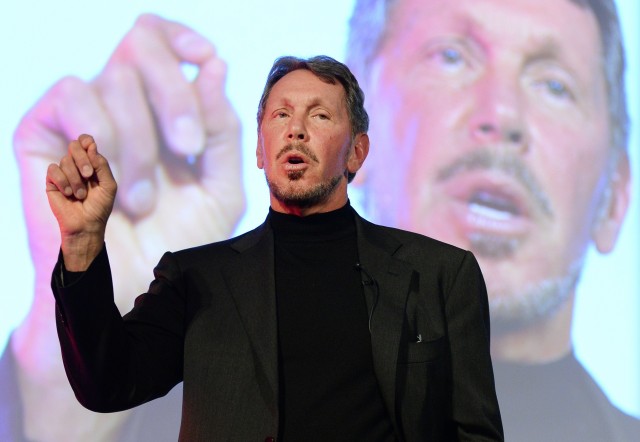 Oracle's Larry Ellison at the New Economy Summit in Tokyo earlier this year.  (Toru Yamanaka/AFP-Getty Images)