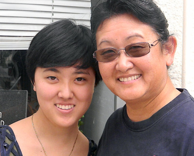 Lynn Ikeda and her 21-year-old daughter, Emi.  (Alice Daniel/KQED)