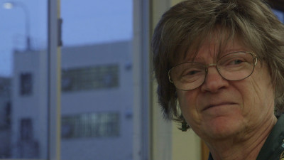Carole Hyman, the Jewish Chaplain at San Quentin State Prison, is retiring after ten years of working with the Jewish congregation at the prison. (Adam Grossberg/KQED)