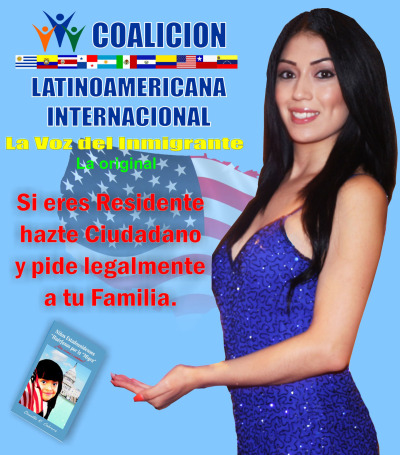 An ad for Coalicion Latinoamericana Internacional, a nonprofit legal consultancy that also claims to be an immigrant rights advocate. The Coalicion is facing numerous lawsuits and consumer complaints from former clients.