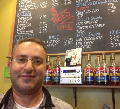 Rafat Haddad, owner of 3 Bees Coffee, says San Mateo has been attracting tech start ups. Large firms? Not so much, "Because we don’t have big spaces. So if they get big, they move on to another big space. So they keep the opportunity for others to come again."