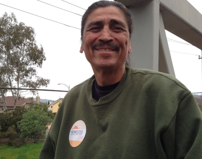 Nick grew up in the Alum Rock area. Family troubles and alcoholism led him to the streets, but he's housed now, working with a local group called Downtown Streets Team. He's also an excellent guide for a homeless survey. 