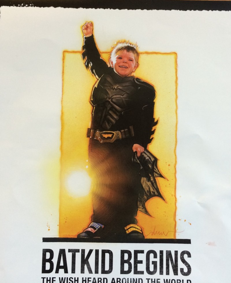 'Batkid Begins' will open the Cinequest Film Festival in San Jose. The poster for the documentary is by iconic poster artist Drew Struzan who drew the posters for Indiana Jones and Star Wars.