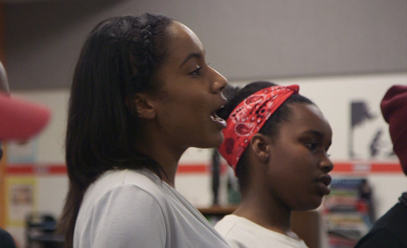 Young Gifted and Black performers rehearse after school at Oakland School for the Arts.