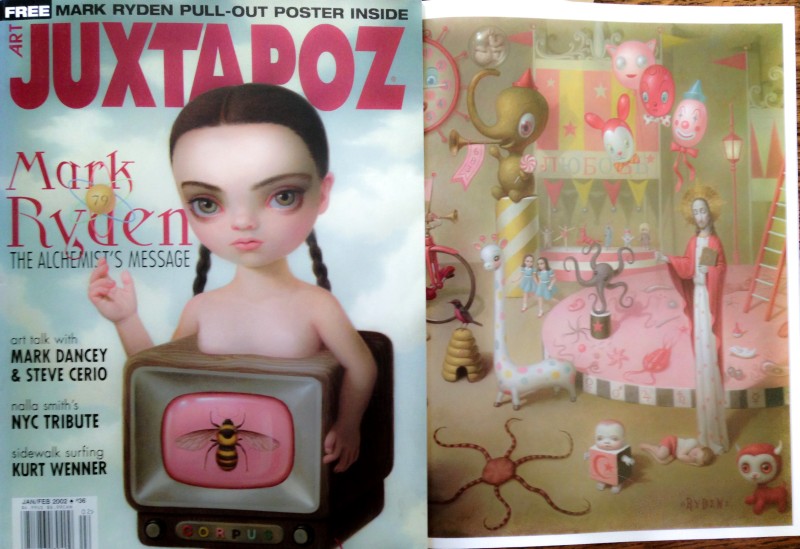 January 2002 Juxtapoz with Mark Ryden cover and pull-out poster. 