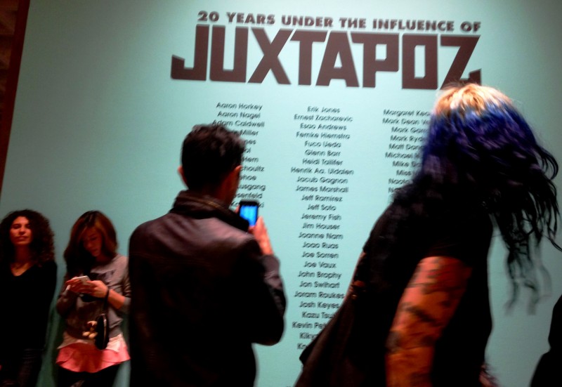 Visitors of all ages (and hair colors) attended the opening of  Robert Williams / Juxtapoz exhibit at the L.A. Municipal Art Gallery