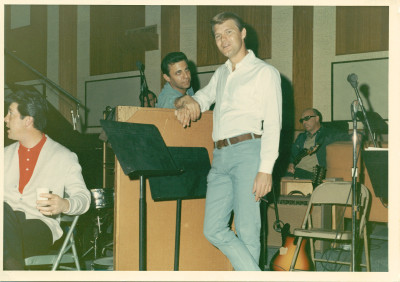 Hal Blaine and Glen Campbell of The Wrecking Crew. (Photo Courtesy: The Wrecking Crew)