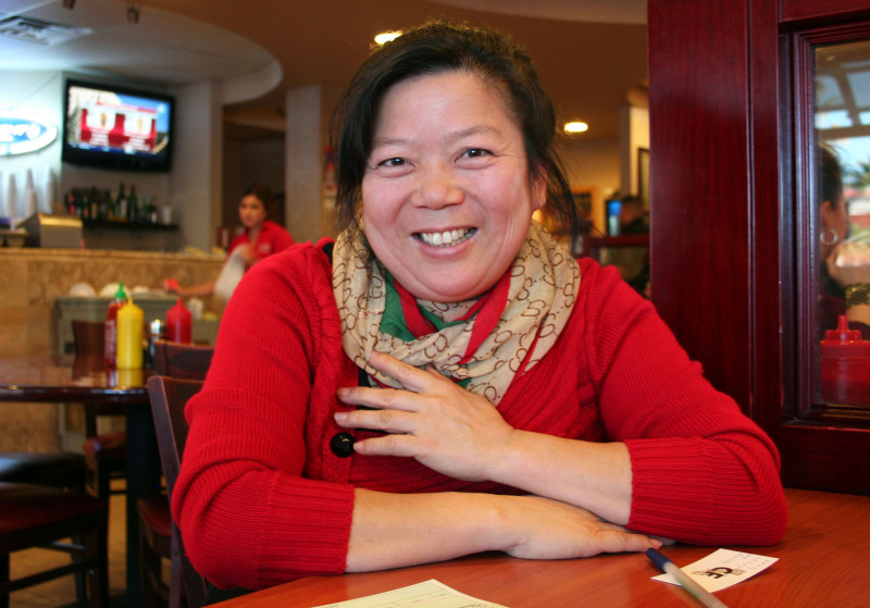 Jenissa Zhou, co-owner of Fortune Garden restaurant in El Centro, California.