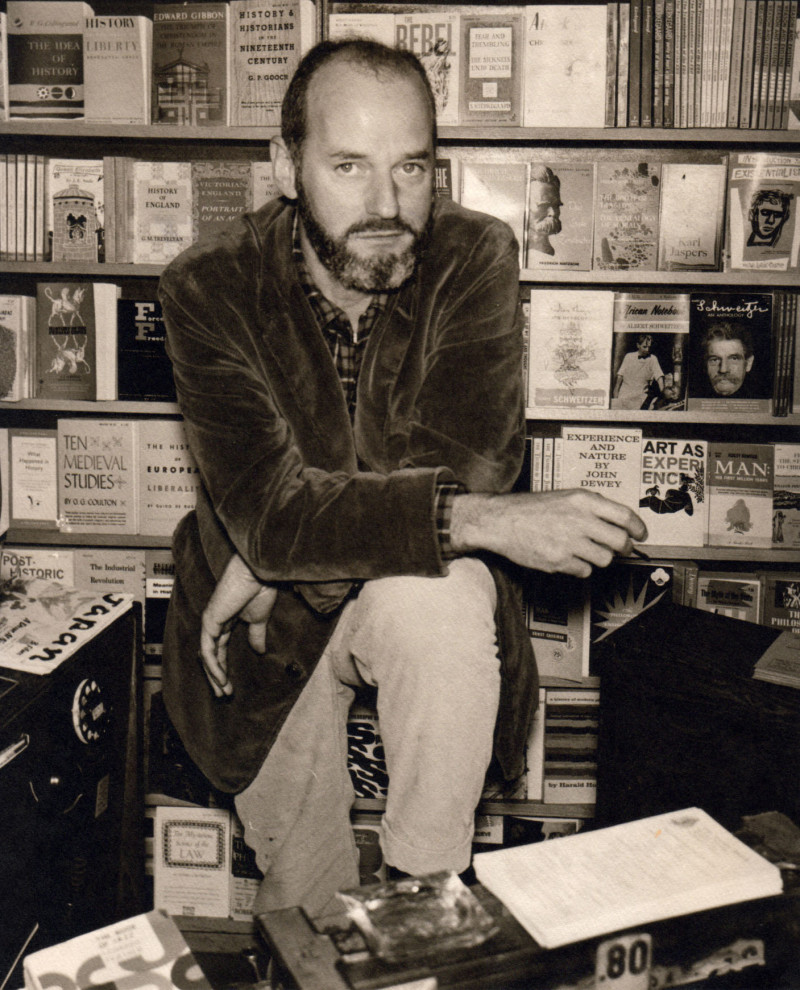 Lawrence Ferlinghetti, pictured in 1959, at the age of 40. (Courtesy of City Lights Bookstore)