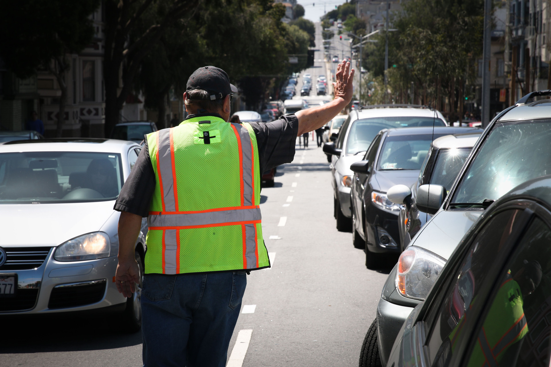 Jimenez says sometimes looking official means his parking crew is verbally assaulted by drivers, especially when big events happen like Bay to Breakers.