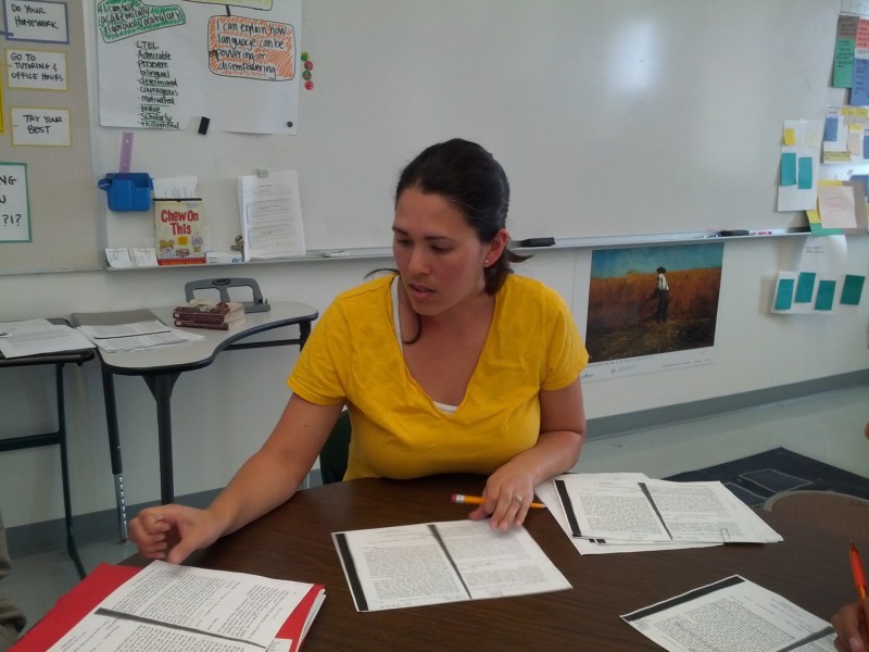 Mariko White teaches long-term English learners at Coliseum College Prep Academy.
