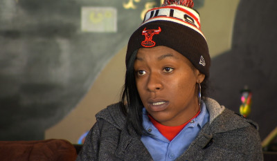 Tiera McGill, 26, lives in East Oakland with her young child. (KQED Newsroom).