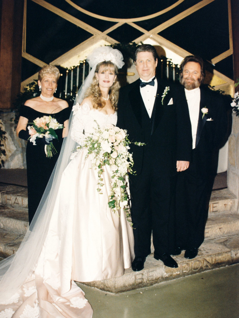 Brian and Melinda Wilson on their wedding day in 1995.