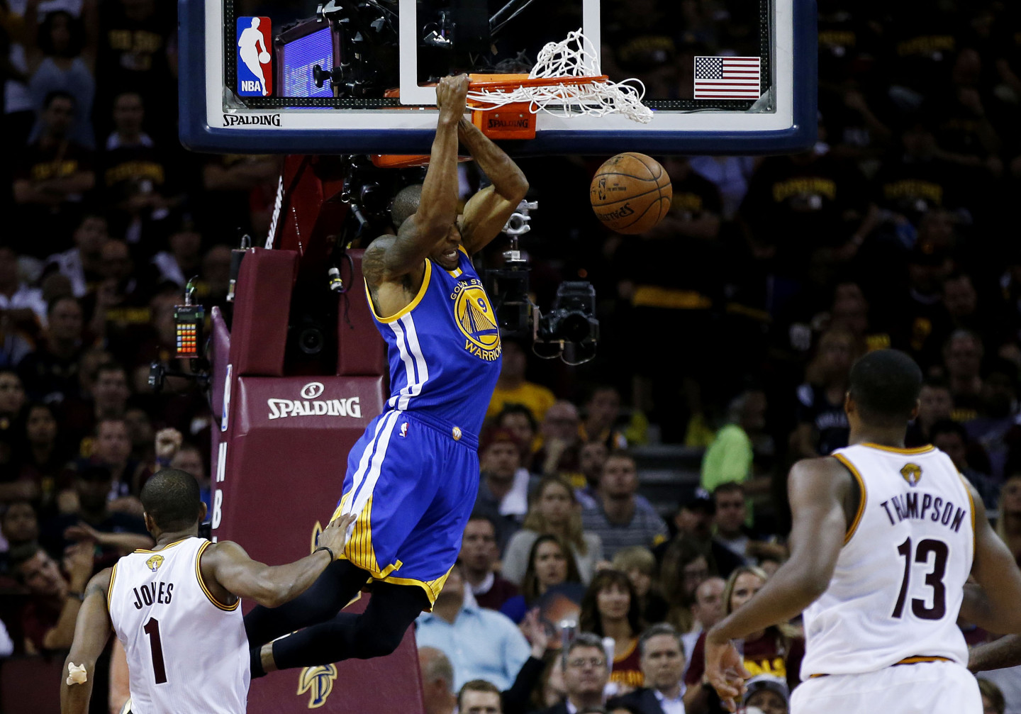 Finals MVP Andre Iguodala had an incredible game, scoring 25 points while keeping LeBron James in check on defense.