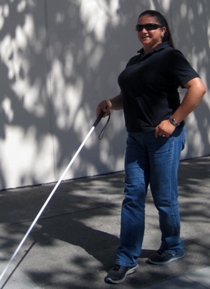 Lisamaria Martinez, who is legally blind, moved from Los Angeles to the Bay Area for its public transportation. (Photo Courtesy Lighthouse SF)