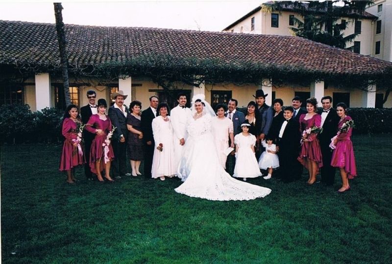Jorge and Magda's wedding, 21 years ago.