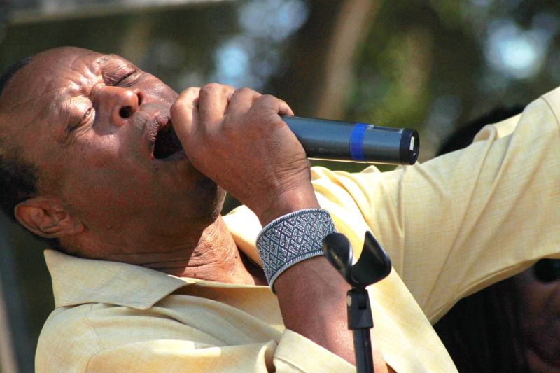 Los Angeles R&B legend Charles Wright performing at the annual Watts Summer Festival