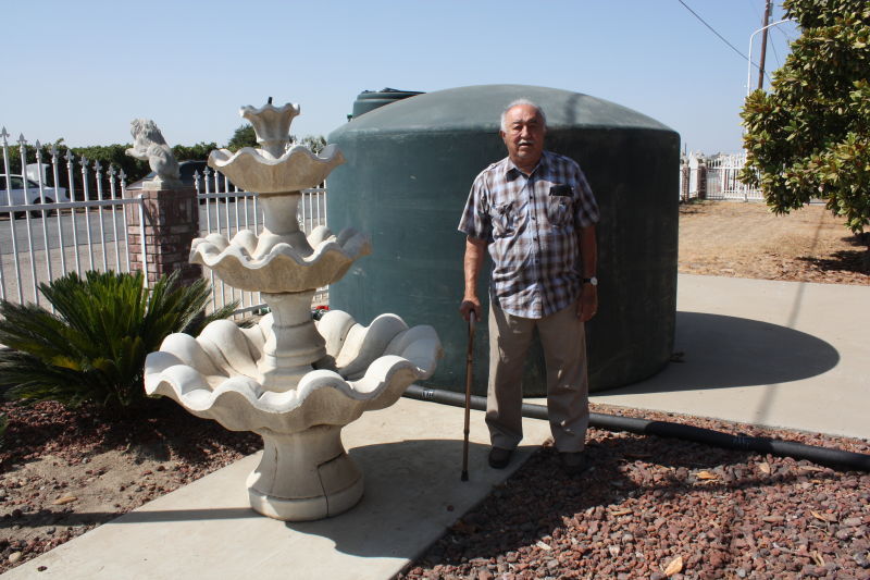 Alvaro Alvarez and his family had been out of water for almost 18 months before a county-sponsored nonprofit installed a water tank at their Porterville home last month. Neighbors shared water with them for months until their well ran dry, too.