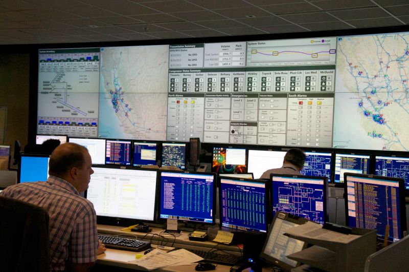 In 2013 PG&E opened a $38 million control room facility in San Ramon. There, engineers monitor gas flow in real-time.