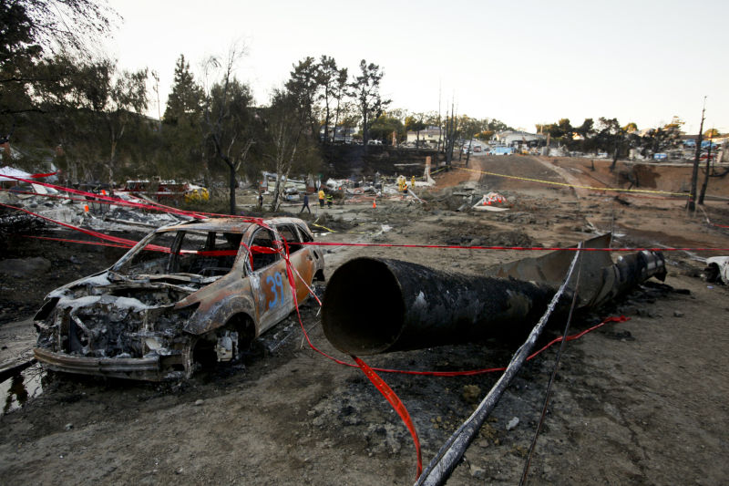 The explosion was so powerful that a 3,000 pound steel pipe segment was found 100-feet from the rupture.