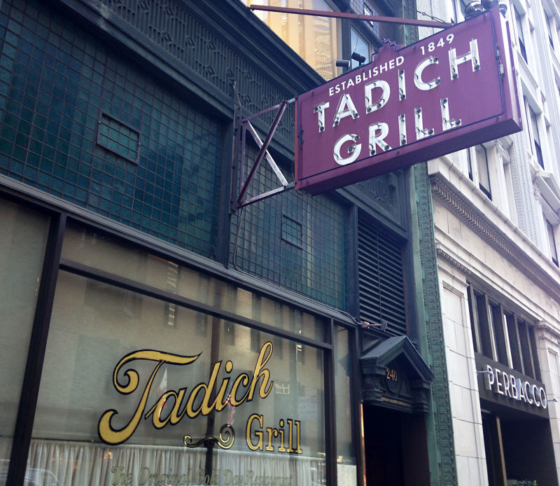 San Francisco's Tadich Grill started in 1849 as a coffee tent on the wharf. They've been serving the Hangtown Fry for over 160 years.