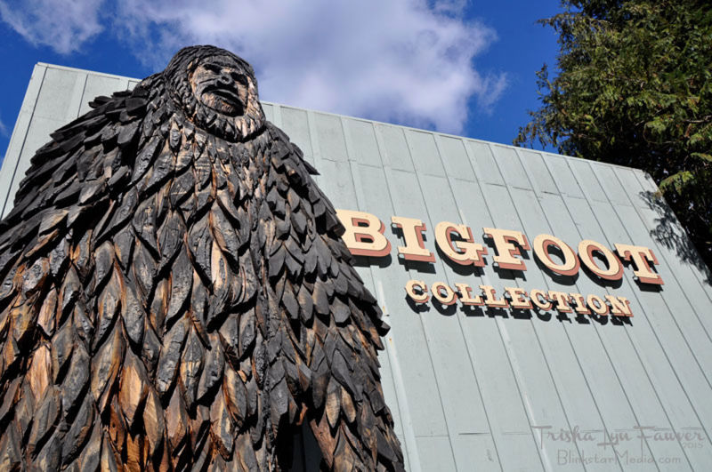 Outside a Bigfoot museum in Willow Creek.