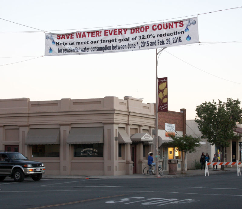 The city of Livingston is required to hang banners urging water conservation as part of its agreement with the state.