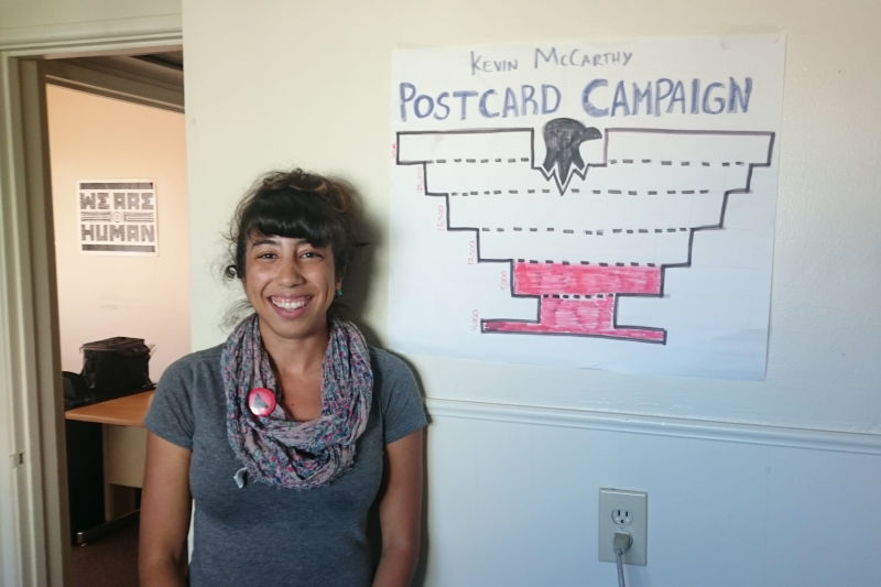 Marichel Mejia, an organizer with the United Farm Workers Foundation based in Bakersfield, has pushed McCarthy to support immigration reform. The large agriculture community and Latino population have influenced the district's immigration politics.