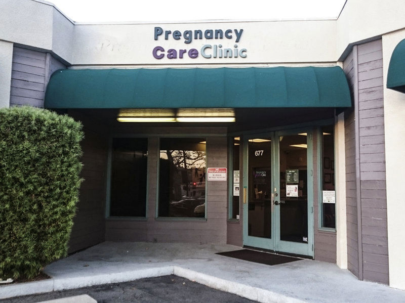Roughly 800 women a year seek a free pregnancy test, counseling and other services at this center in El Cajon, Calif. The clinic encourages its clients to not get abortions, but a new law requires it to also prominently post information about where to find abortion services.