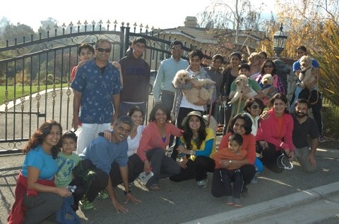Pragati's family and friends on Thanksgiving a few years ago.