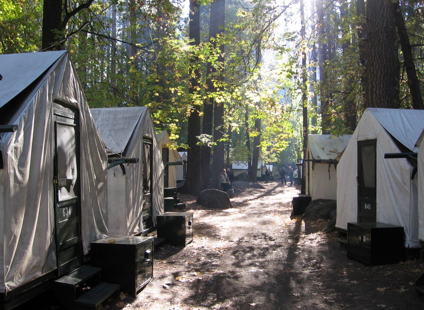 Tent cabins at Yosemite's Curry Village, now to be called Half Dome Village.