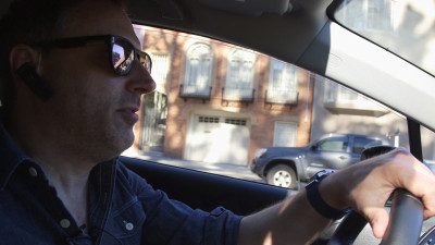 Mike Banko has been a driver for Lyft since December 2012. (Adam Grossberg/KQED)