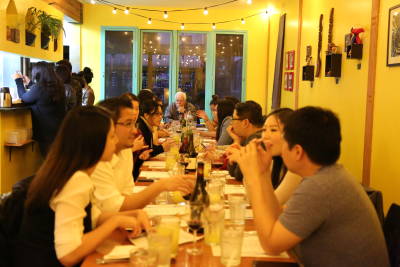 About 30 guests attended Filipino Kitchen's San Francisco popup dinner.
